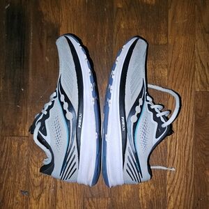 Saucony Men's Gray, Black & Blue Running Shoes